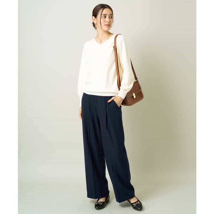 【洗える】Ｖネックパフスリーブニット/アンサンブル対応 | a.v.v【WOMEN】 | 詳細画像31 