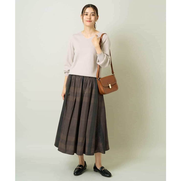 【洗える】Ｖネックパフスリーブニット/アンサンブル対応 | a.v.v【WOMEN】 | 詳細画像35 