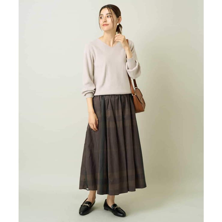 【洗える】Ｖネックパフスリーブニット/アンサンブル対応 | a.v.v【WOMEN】 | 詳細画像36 