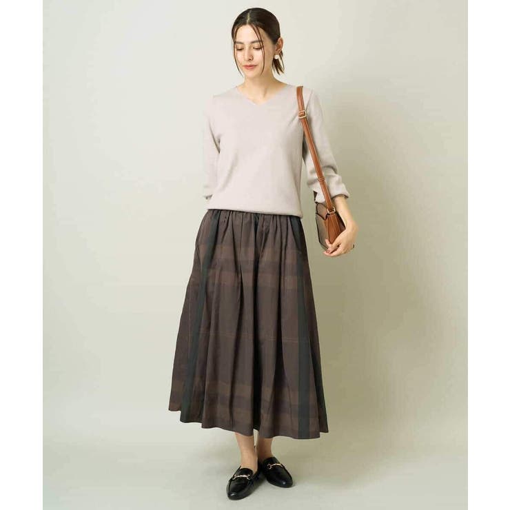 【洗える】Ｖネックパフスリーブニット/アンサンブル対応 | a.v.v【WOMEN】 | 詳細画像37 