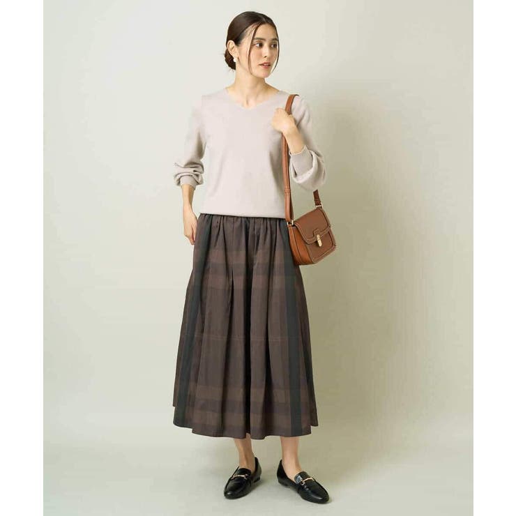 【洗える】Ｖネックパフスリーブニット/アンサンブル対応 | a.v.v【WOMEN】 | 詳細画像38 