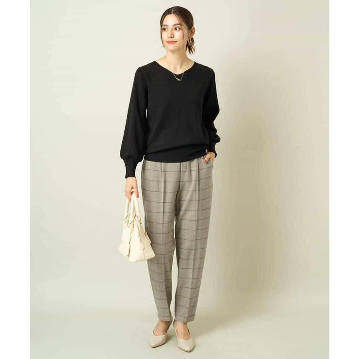 【洗える】Ｖネックパフスリーブニット/アンサンブル対応 | a.v.v【WOMEN】 | 詳細画像53 