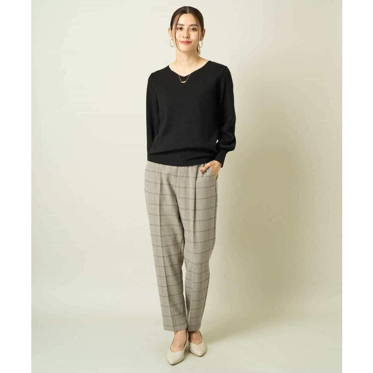 【洗える】Ｖネックパフスリーブニット/アンサンブル対応 | a.v.v【WOMEN】 | 詳細画像54 