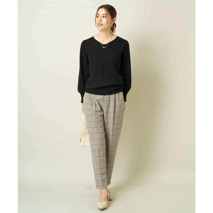 【洗える】Ｖネックパフスリーブニット/アンサンブル対応 | a.v.v【WOMEN】 | 詳細画像55 