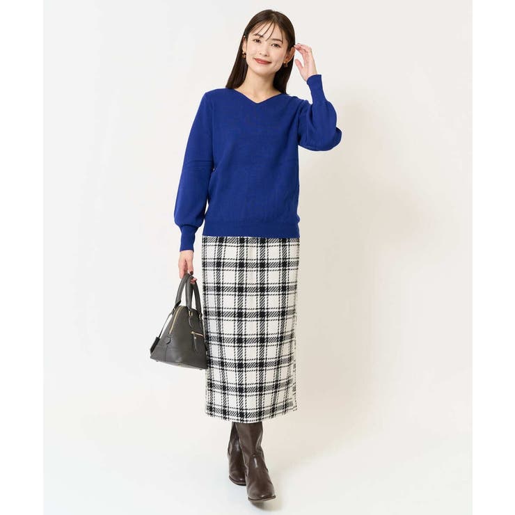 【洗える】Ｖネックパフスリーブニット/アンサンブル対応 | a.v.v【WOMEN】 | 詳細画像57 