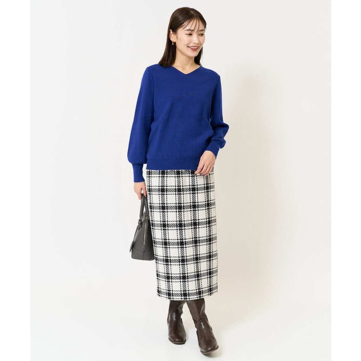 【洗える】Ｖネックパフスリーブニット/アンサンブル対応 | a.v.v【WOMEN】 | 詳細画像58 