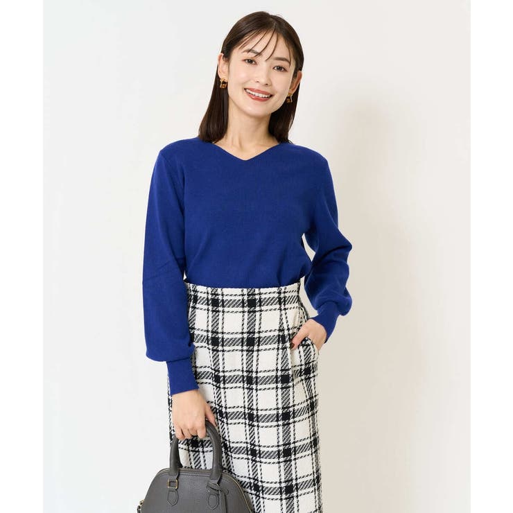 【洗える】Ｖネックパフスリーブニット/アンサンブル対応 | a.v.v【WOMEN】 | 詳細画像59 