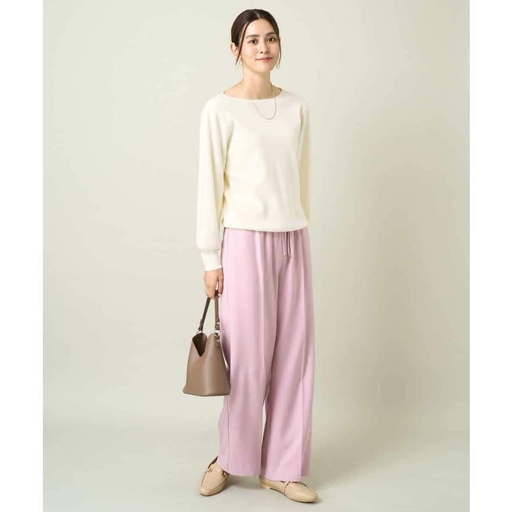 【洗える】ボートネックパフスリーブニット【アンサンブル対応】 | a.v.v【WOMEN】 | 詳細画像11 