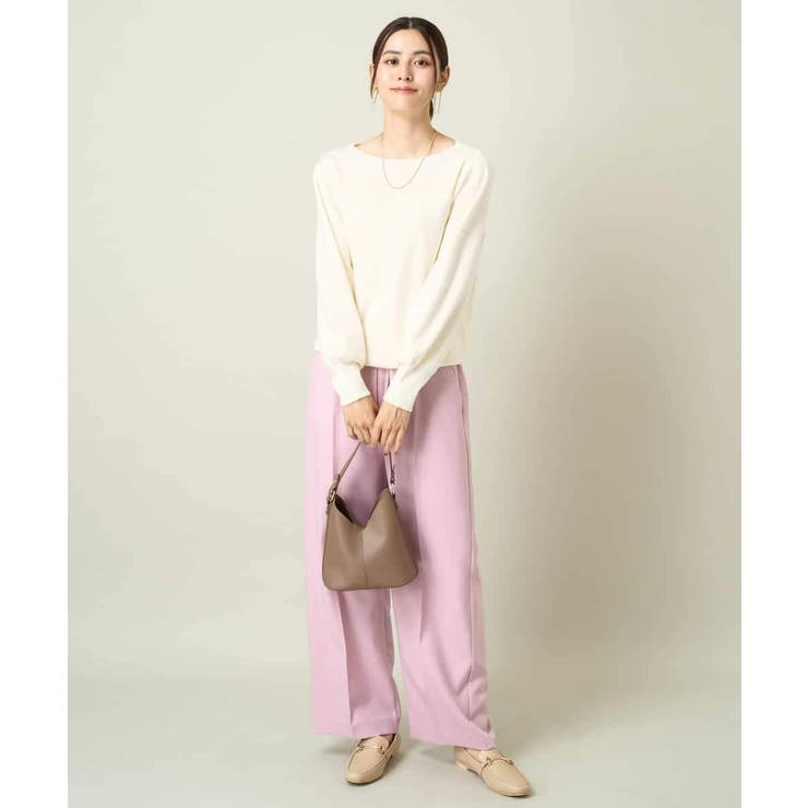 【洗える】ボートネックパフスリーブニット【アンサンブル対応】 | a.v.v【WOMEN】 | 詳細画像12 