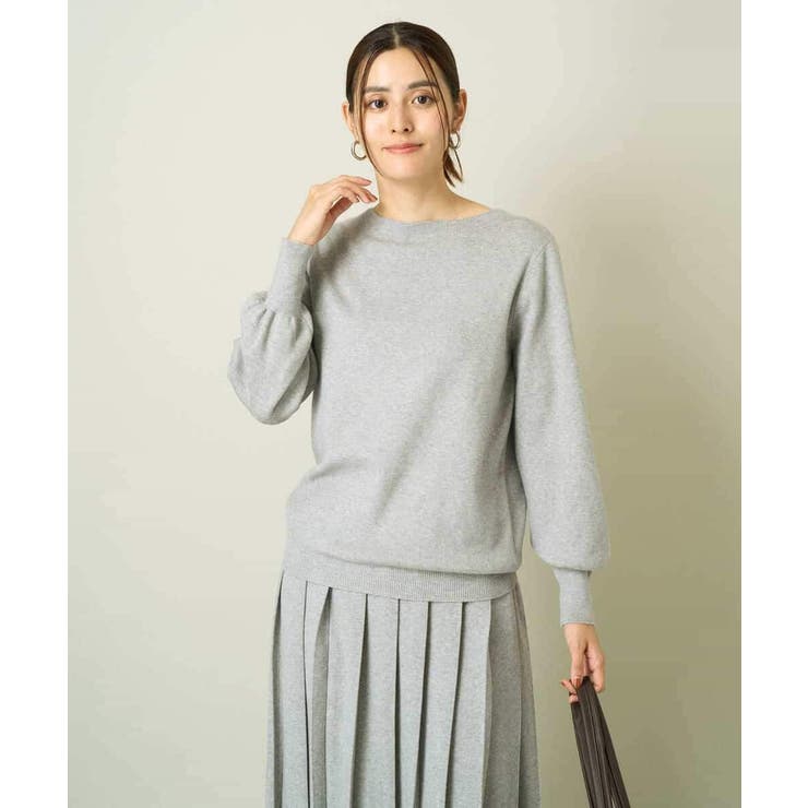 【洗える】ボートネックパフスリーブニット【アンサンブル対応】 | a.v.v【WOMEN】 | 詳細画像14 