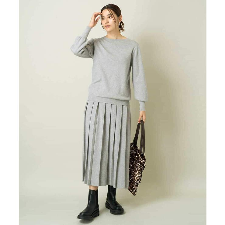 【洗える】ボートネックパフスリーブニット【アンサンブル対応】 | a.v.v【WOMEN】 | 詳細画像20 