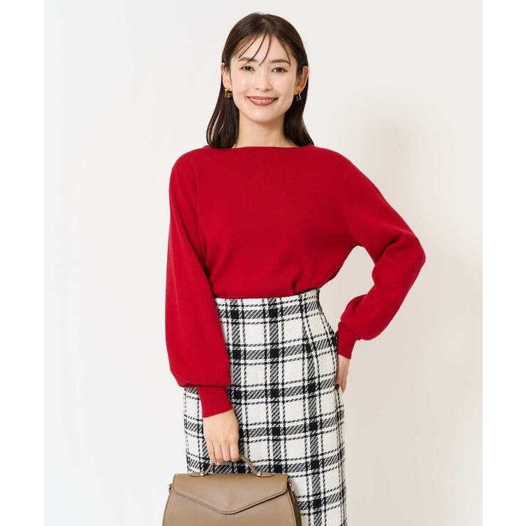 【洗える】ボートネックパフスリーブニット【アンサンブル対応】 | a.v.v【WOMEN】 | 詳細画像21 