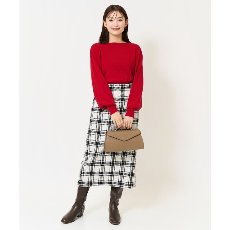 【洗える】ボートネックパフスリーブニット【アンサンブル対応】 | a.v.v【WOMEN】 | 詳細画像23 