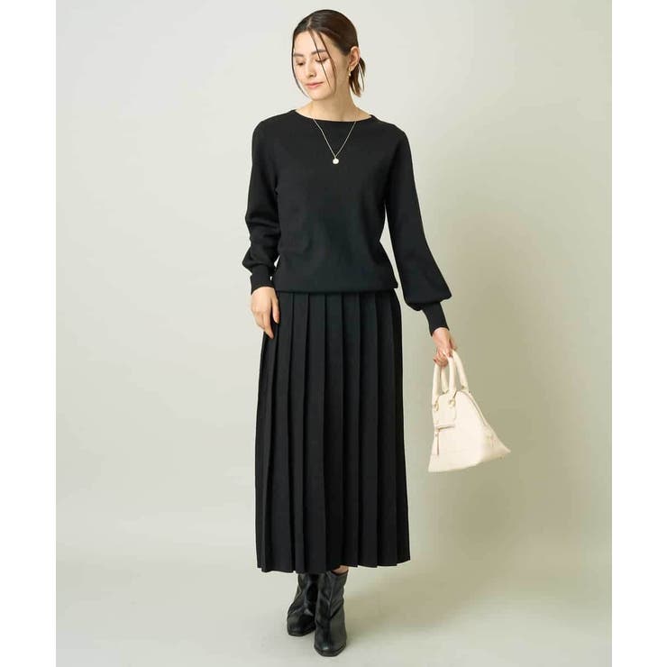 【洗える】ボートネックパフスリーブニット【アンサンブル対応】 | a.v.v【WOMEN】 | 詳細画像29 