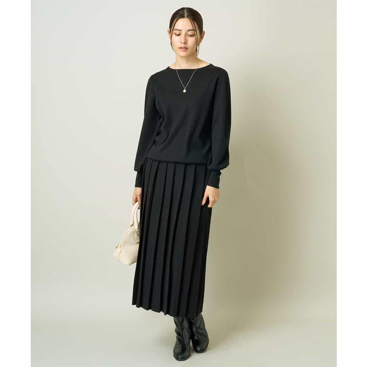 【洗える】ボートネックパフスリーブニット【アンサンブル対応】 | a.v.v【WOMEN】 | 詳細画像31 