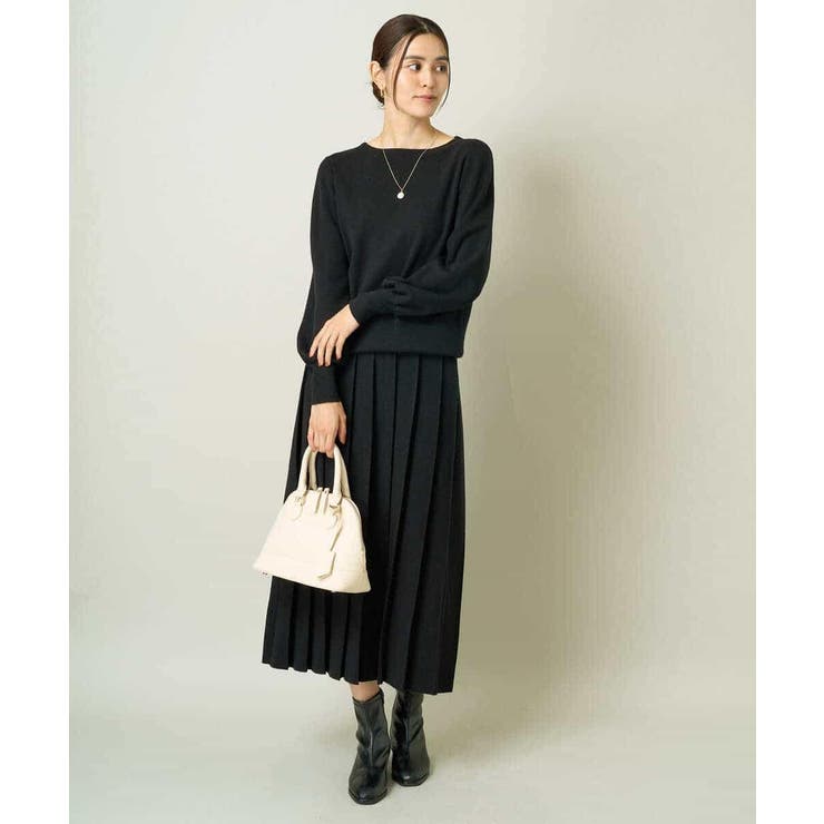 【洗える】ボートネックパフスリーブニット【アンサンブル対応】 | a.v.v【WOMEN】 | 詳細画像32 