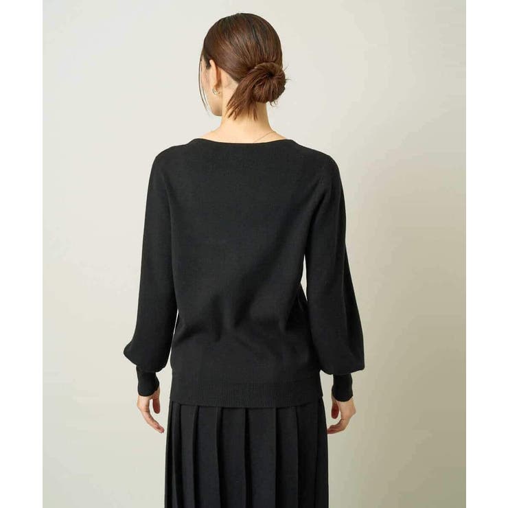 【洗える】ボートネックパフスリーブニット【アンサンブル対応】 | a.v.v【WOMEN】 | 詳細画像35 