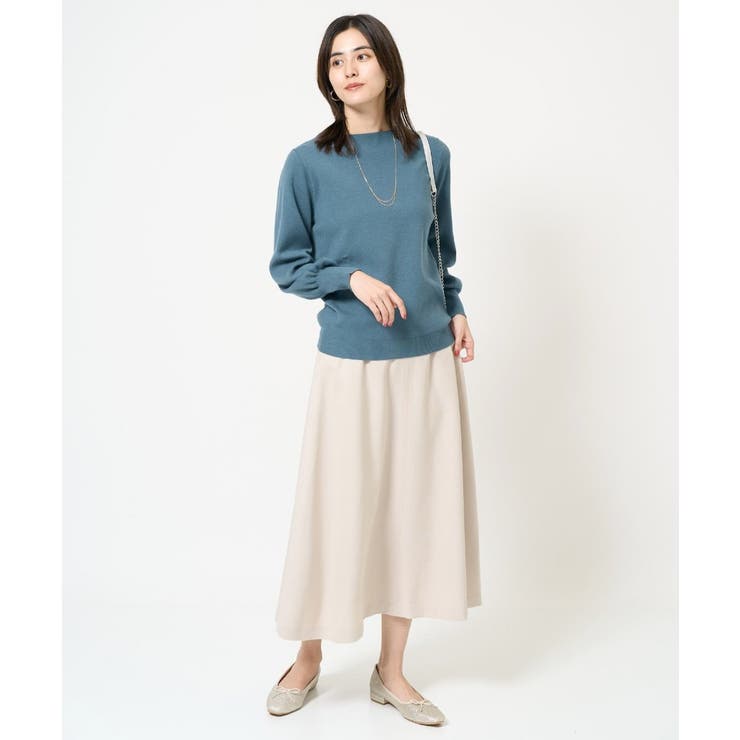 【洗える】ボートネックパフスリーブニット【アンサンブル対応】 | a.v.v【WOMEN】 | 詳細画像4 