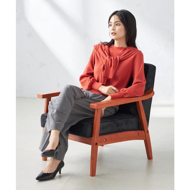 【洗える】ボートネックパフスリーブニット【アンサンブル対応】 | a.v.v【WOMEN】 | 詳細画像50 