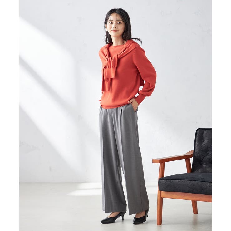 【洗える】ボートネックパフスリーブニット【アンサンブル対応】 | a.v.v【WOMEN】 | 詳細画像52 