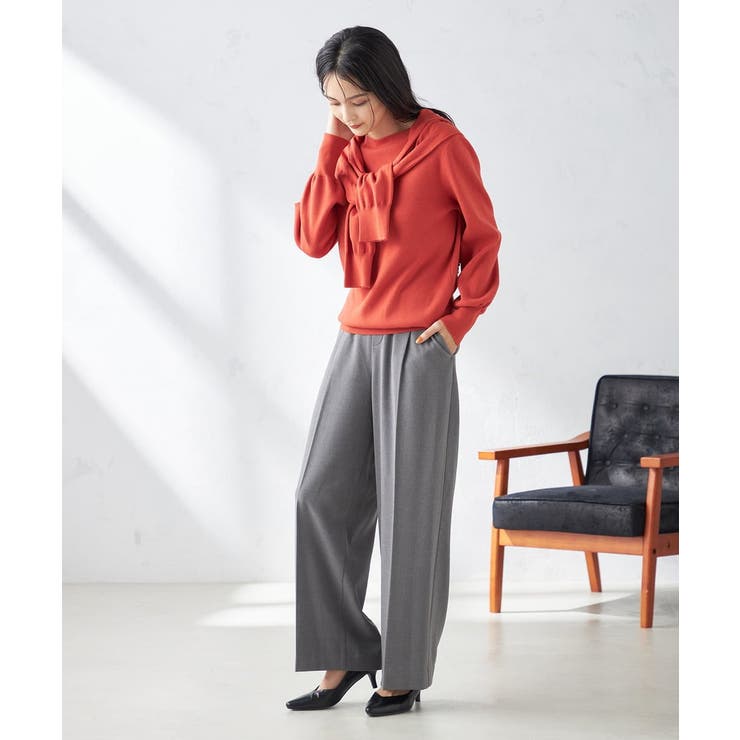 【洗える】ボートネックパフスリーブニット【アンサンブル対応】 | a.v.v【WOMEN】 | 詳細画像53 