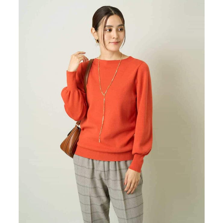 【洗える】ボートネックパフスリーブニット【アンサンブル対応】 | a.v.v【WOMEN】 | 詳細画像54 