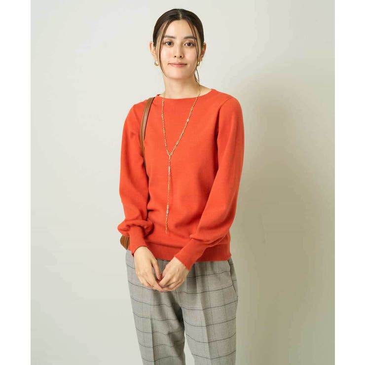 【洗える】ボートネックパフスリーブニット【アンサンブル対応】 | a.v.v【WOMEN】 | 詳細画像55 