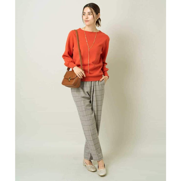 【洗える】ボートネックパフスリーブニット【アンサンブル対応】 | a.v.v【WOMEN】 | 詳細画像58 