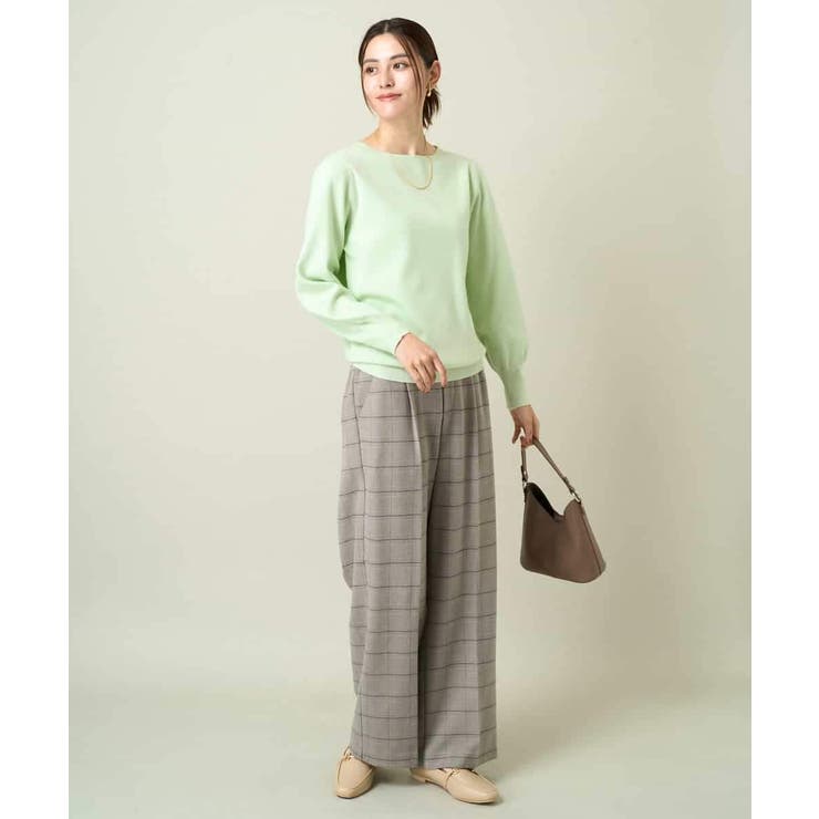 【洗える】ボートネックパフスリーブニット【アンサンブル対応】 | a.v.v【WOMEN】 | 詳細画像61 