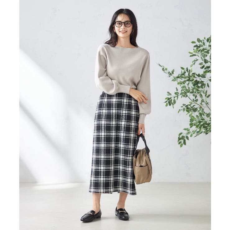 【洗える】ボートネックパフスリーブニット【アンサンブル対応】 | a.v.v【WOMEN】 | 詳細画像64 