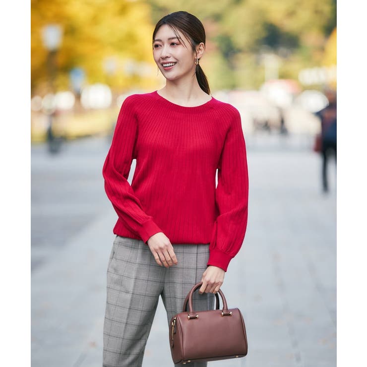 【洗える】求心風クルーネックニット【新色追加】 | a.v.v【WOMEN】 | 詳細画像2 