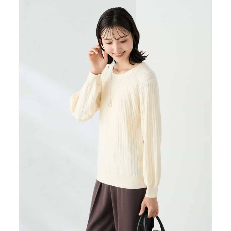 【洗える】求心風クルーネックニット【新色追加】 | a.v.v【WOMEN】 | 詳細画像26 