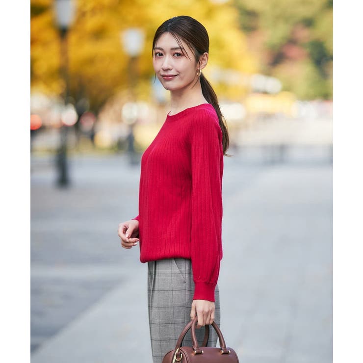 【洗える】求心風クルーネックニット【新色追加】 | a.v.v【WOMEN】 | 詳細画像3 