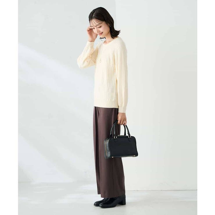 【洗える】求心風クルーネックニット【新色追加】 | a.v.v【WOMEN】 | 詳細画像30 