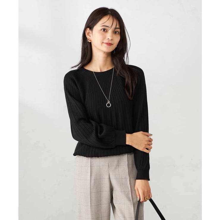 【洗える】求心風クルーネックニット【新色追加】 | a.v.v【WOMEN】 | 詳細画像49 