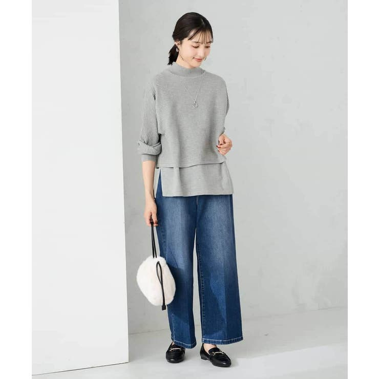 【2SET 雑誌InRed(宝島社)12月号掲載】クロップドニット＆ニットベスト | a.v.v【WOMEN】 | 詳細画像12 