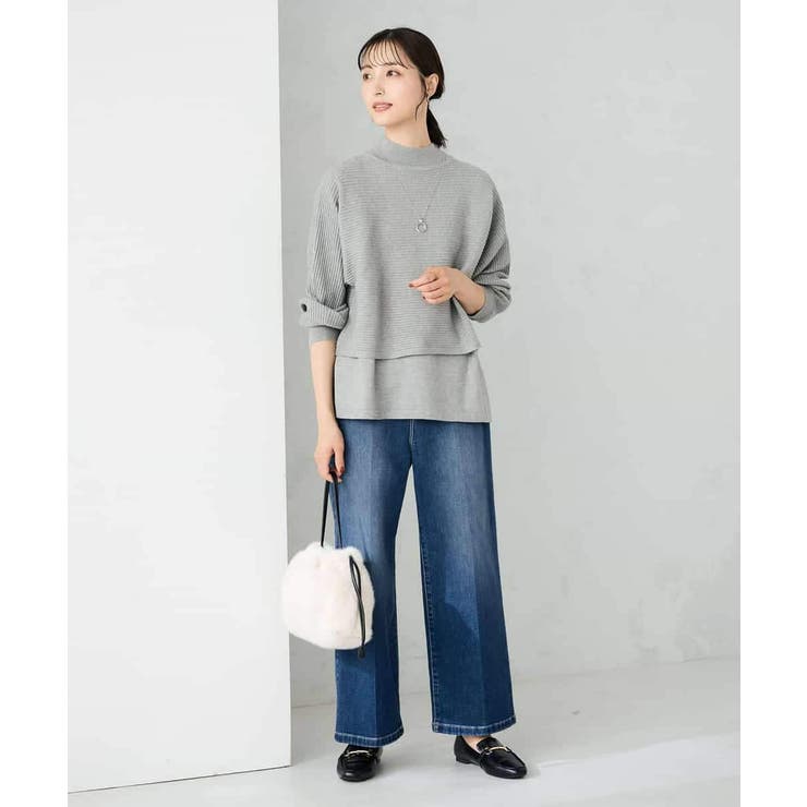 【2SET 雑誌InRed(宝島社)12月号掲載】クロップドニット＆ニットベスト | a.v.v【WOMEN】 | 詳細画像13 