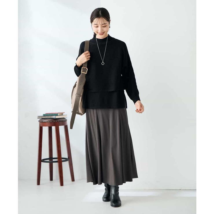 【2SET 雑誌InRed(宝島社)12月号掲載】クロップドニット＆ニットベスト | a.v.v【WOMEN】 | 詳細画像26 