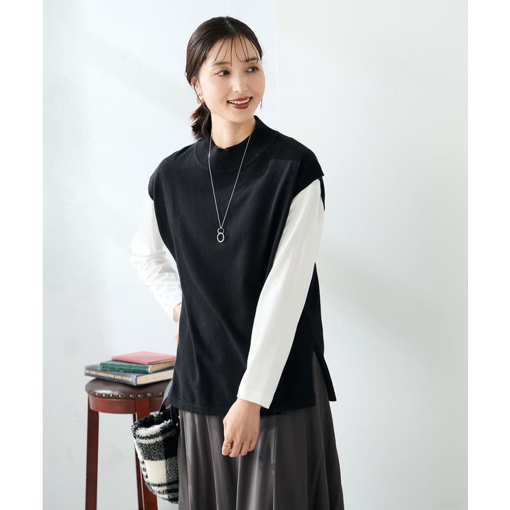 【2SET 雑誌InRed(宝島社)12月号掲載】クロップドニット＆ニットベスト | a.v.v【WOMEN】 | 詳細画像28 