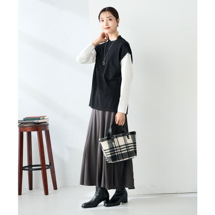 【2SET 雑誌InRed(宝島社)12月号掲載】クロップドニット＆ニットベスト | a.v.v【WOMEN】 | 詳細画像31 