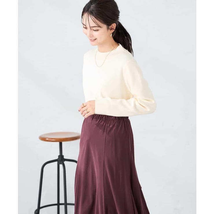 アイボリー | 【洗える】プチハイネックニット | a.v.v【WOMEN】