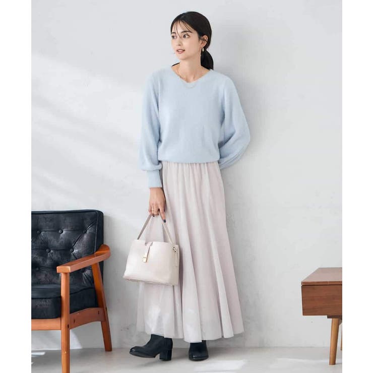 ヘアリーラメVネックニット | a.v.v【WOMEN】 | 詳細画像11