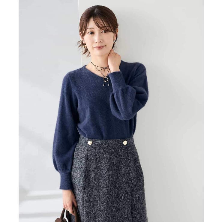 ヘアリーラメVネックニット | a.v.v【WOMEN】 | 詳細画像15