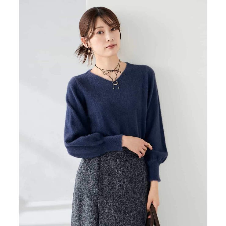 ヘアリーラメVネックニット | a.v.v【WOMEN】 | 詳細画像16