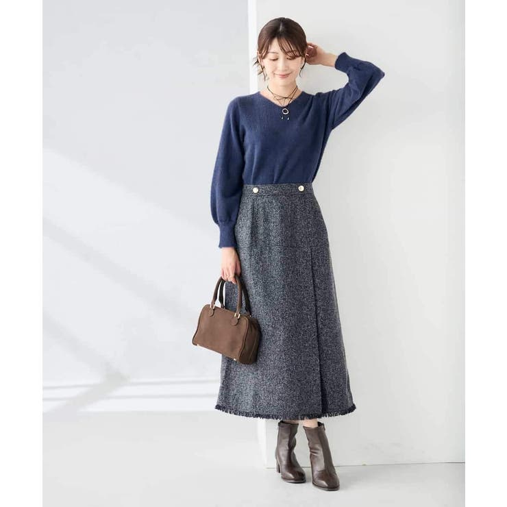 ヘアリーラメVネックニット | a.v.v【WOMEN】 | 詳細画像19