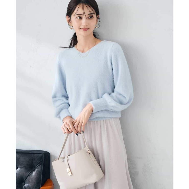 ヘアリーラメVネックニット | a.v.v【WOMEN】 | 詳細画像2