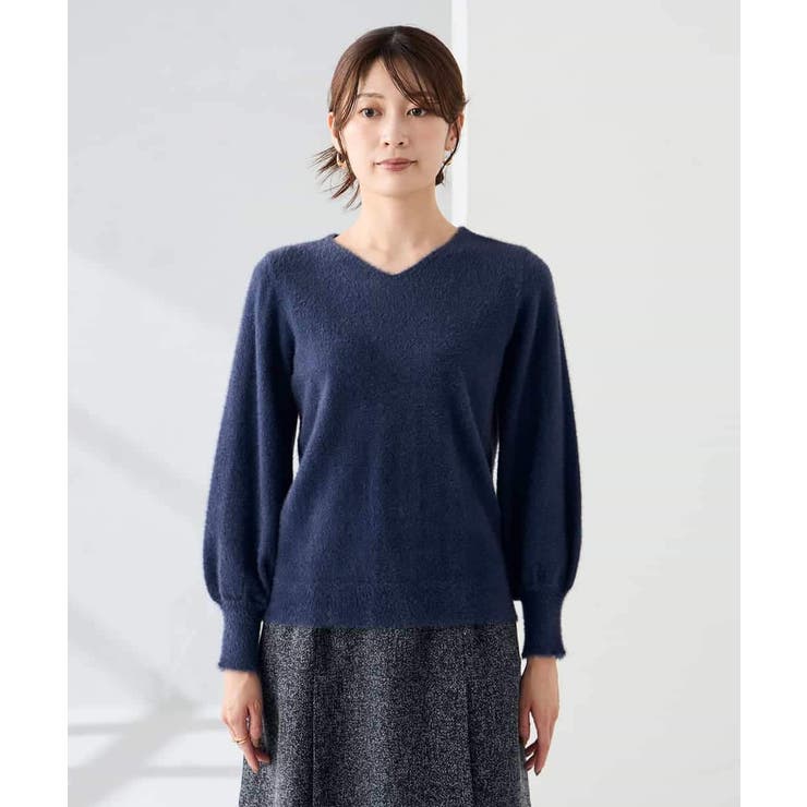 ヘアリーラメVネックニット | a.v.v【WOMEN】 | 詳細画像34
