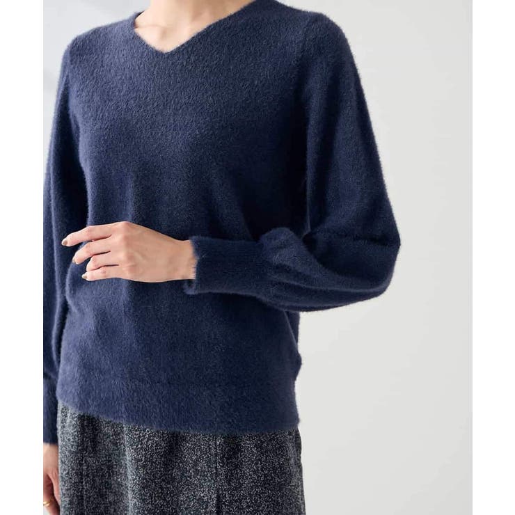 ヘアリーラメVネックニット | a.v.v【WOMEN】 | 詳細画像44 
