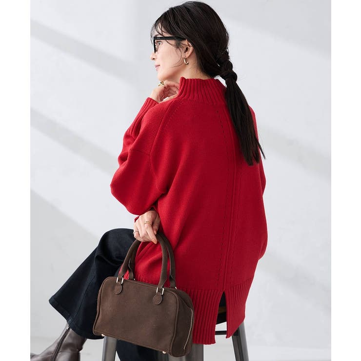 レッド | バックスリットニット | a.v.v【WOMEN】