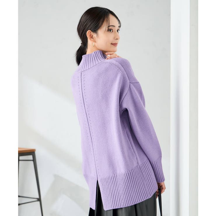 パープル | バックスリットニット | a.v.v【WOMEN】